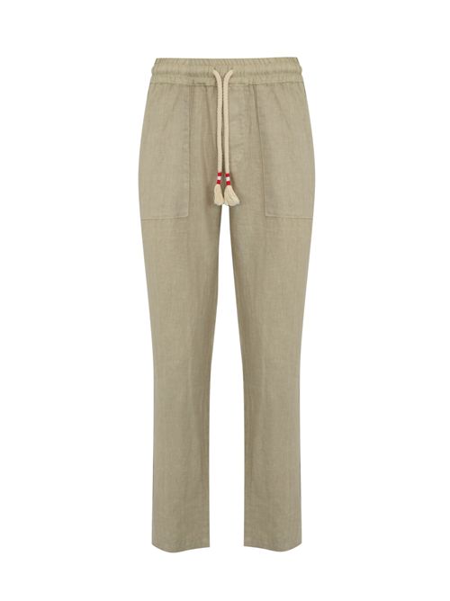Pantalone Calais in lino beige Mc2 Saint Barth | CALAIS00275H LINEN 11
